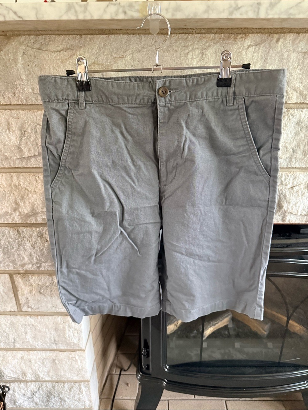 Old Navy Boys' Gray Chino Shorts Size 16 Plus